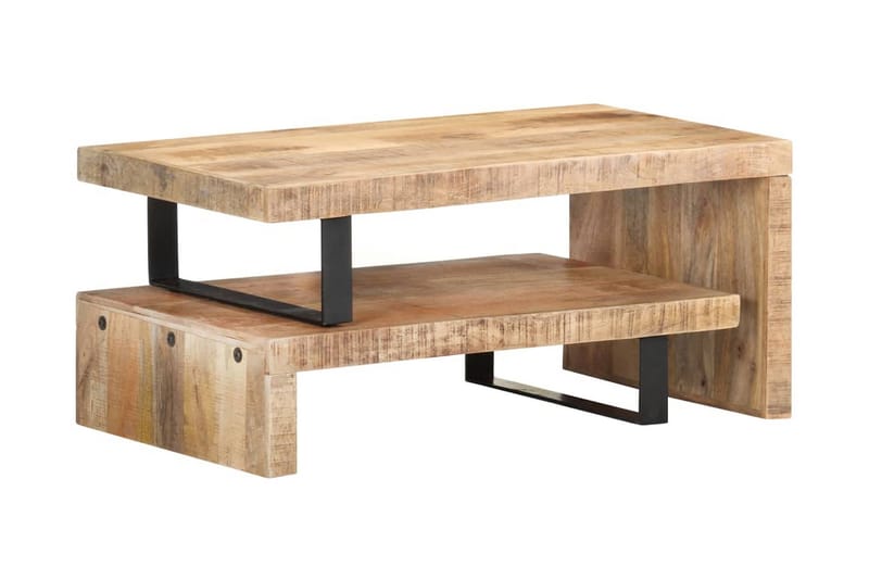 Salongbordsett 2 stk heltre mango - Møbler - Bord - Sofabord