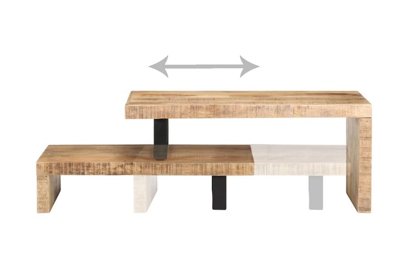 Salongbordsett 2 stk heltre mango - Møbler - Bord - Sofabord