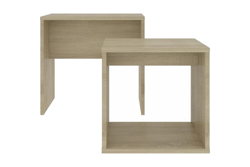 Salongbordsett sonoma eik 48x30x45 cm sponplate - Møbler - Bord - Sofabord
