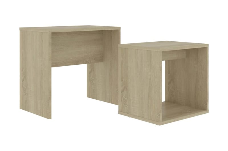 Salongbordsett sonoma eik 48x30x45 cm sponplate - Møbler - Bord - Sofabord