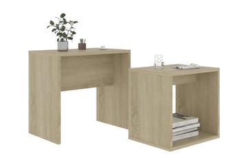 Salongbordsett sonoma eik 48x30x45 cm sponplate - Møbler - Bord - Sofabord