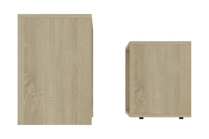 Salongbordsett sonoma eik 48x30x45 cm sponplate - Møbler - Bord - Sofabord
