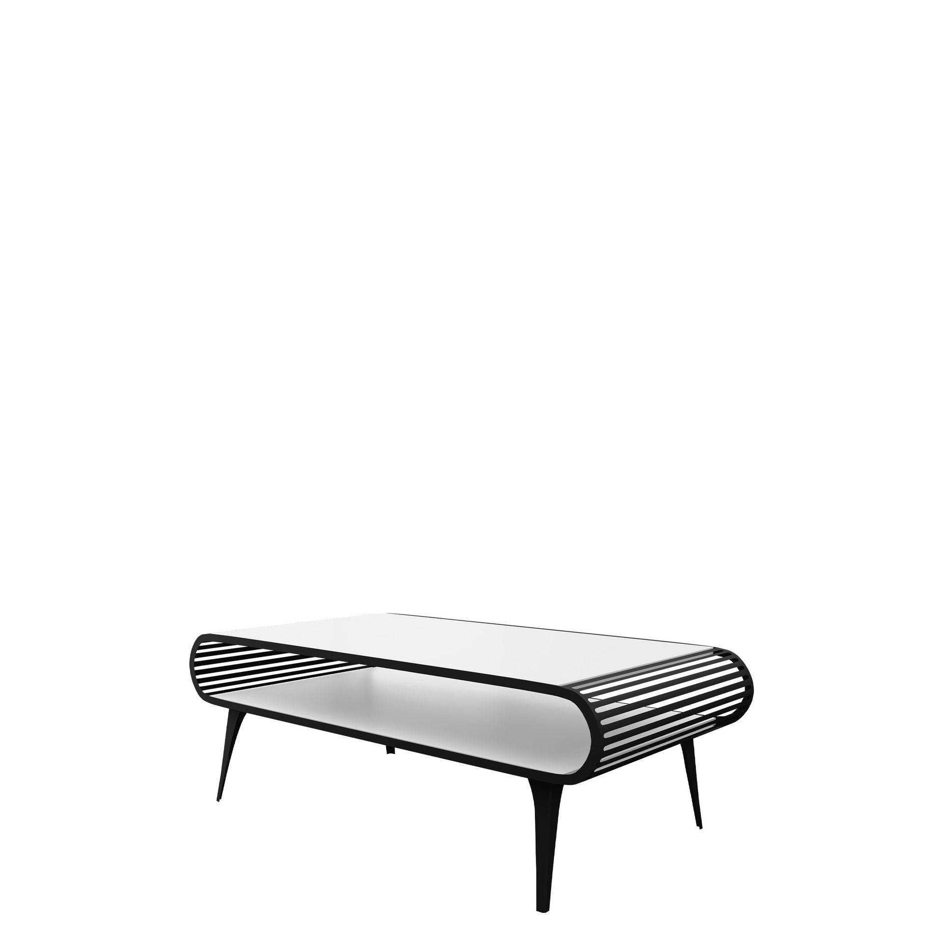 Salvaris Sofabord 120 cm - Svart og hvit
