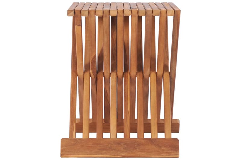 Sammenleggbar krakk 40x32x45 cm heltre teak - Brun - Møbler - Bord - Sofabord
