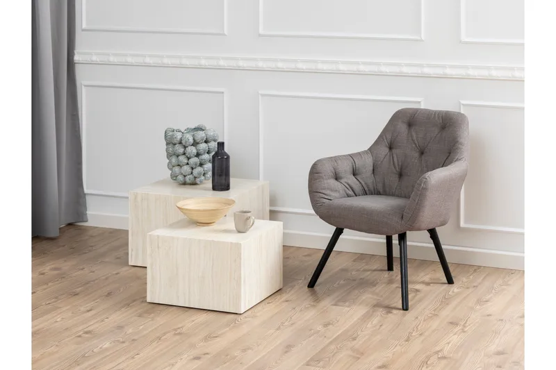 Samon Kvadratisk Sofabord 58 cm i Stein - Beige - Møbler - Bord - Sofabord