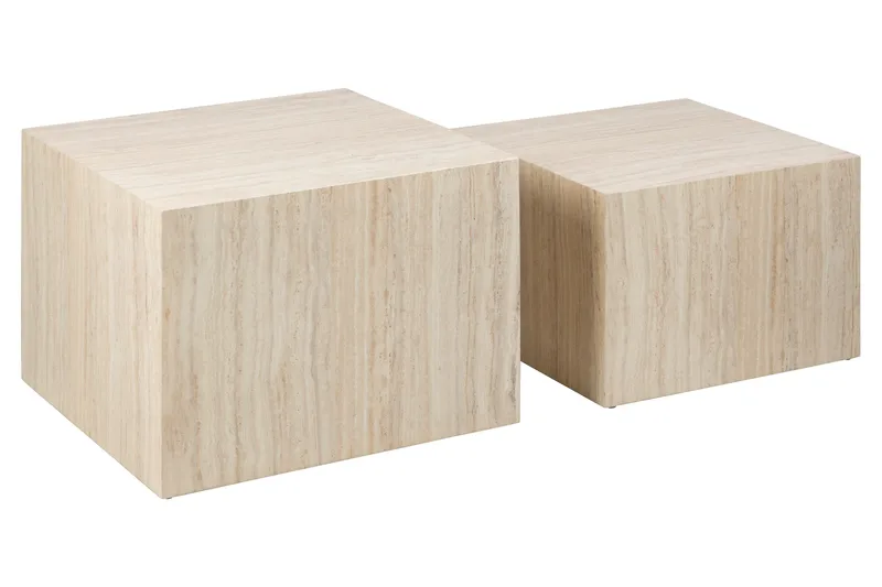 Samon Sofabord 58x58 cm, Beige