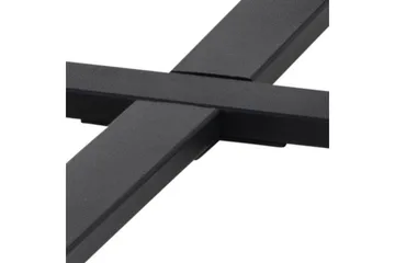 Sansi 77 cm Rundt Sofabord i Tre med Marmormønster - Sort - Møbler - Bord - Sofabord