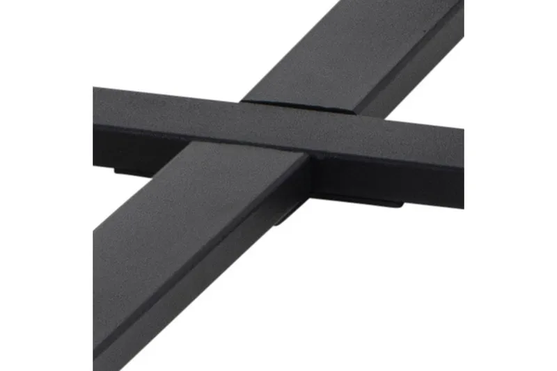 Sansi 77 cm Rundt Sofabord i Tre med Marmormønster - Sort - Møbler - Bord - Sofabord