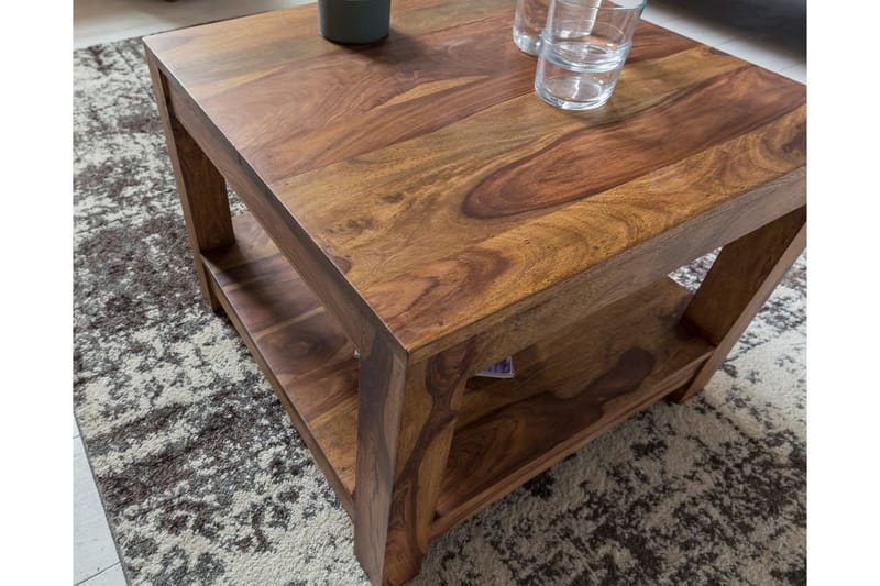 Sarahrose Sofabord 60 cm med Oppbevaringshylle - Massivt Tre - Møbler - Bord - Sofabord