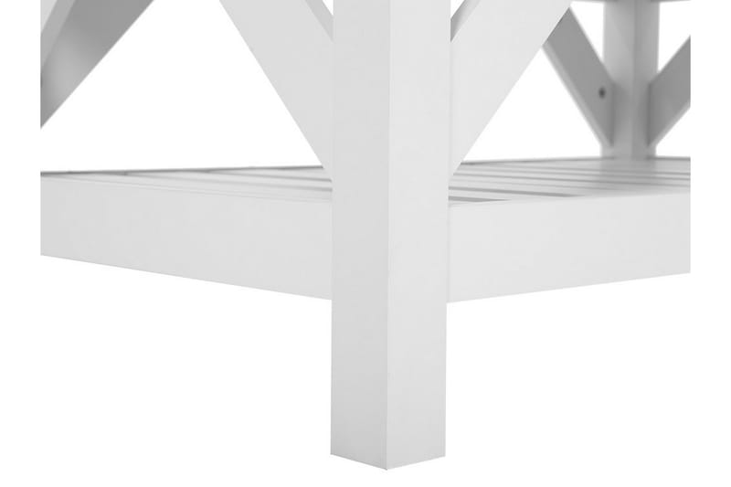 Savanha Sofabord 101 cm med Oppbevaringshylle - Lysebrun/Hvit - Møbler - Bord - Sofabord