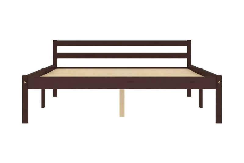 Sengeramme mørkebrun heltre furu 140x200 cm - Brun - Møbler - Bord - Sofabord