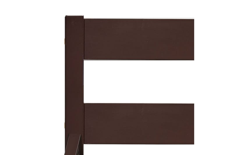Sengeramme mørkebrun heltre furu 140x200 cm - Brun - Møbler - Bord - Sofabord