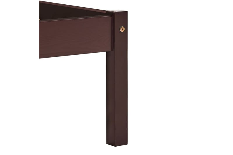 Sengeramme mørkebrun heltre furu 140x200 cm - Brun - Møbler - Bord - Sofabord