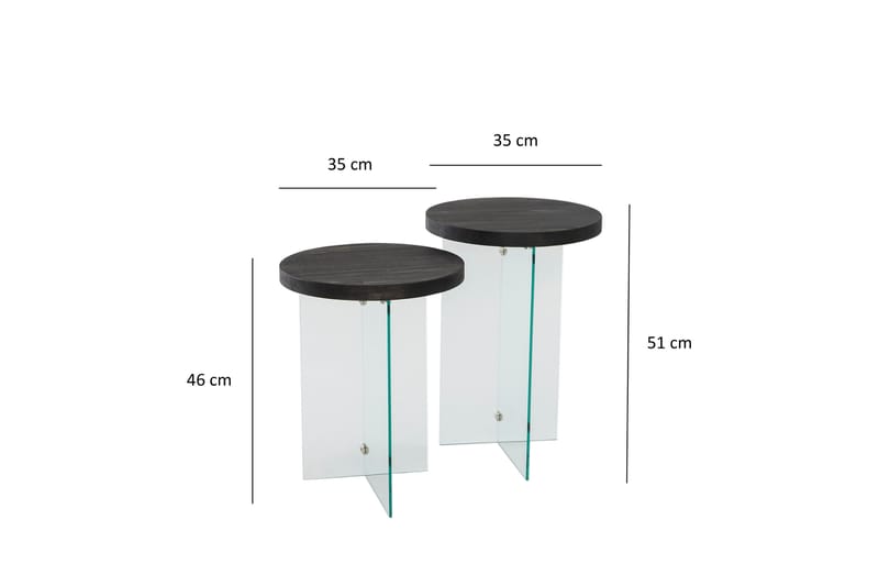 Serenity Sofabord 35 cm - Antrasitt - Møbler - Bord - Sofabord