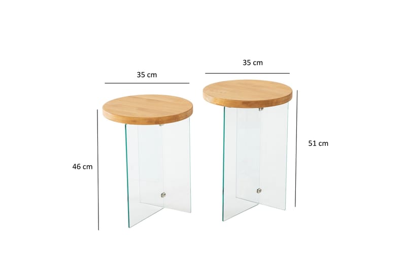 Serenity Sofabord 35 cm - Eik - Møbler - Bord - Sofabord