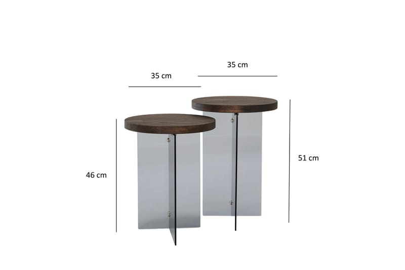 Serenity Sofabord 35 cm - Grå - Møbler - Bord - Sofabord