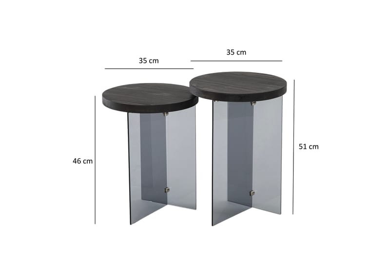 Serenity Sofabord 35 cm - Mørkegrå - Møbler - Bord - Sofabord