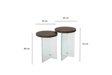 Serenity Sofabord 35 cm - Valnøtt - Møbler - Bord - Sofabord