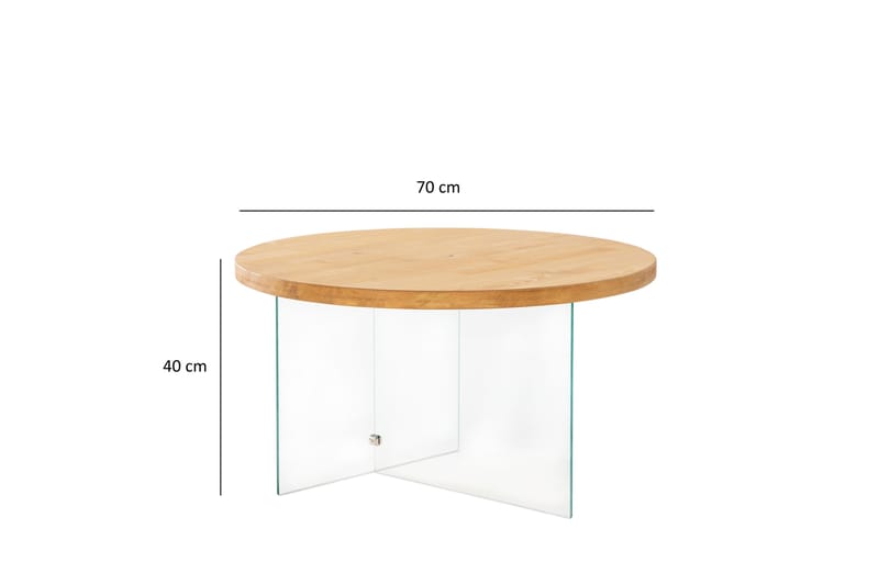 Serenity Sofabord 70 cm - Eik - Møbler - Bord - Sofabord