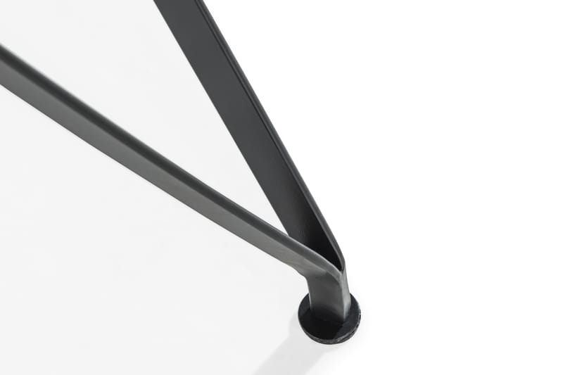 Siri Sofabord 50 cm Rundt - Glass/Svart - Sofabord