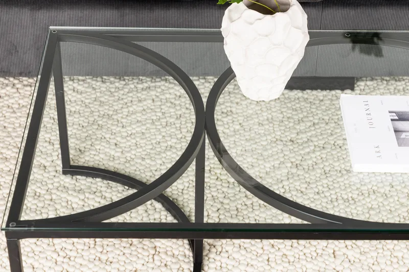 Skanör Sofabord 140x70x42 cm - Sort - Møbler - Bord - Sofabord