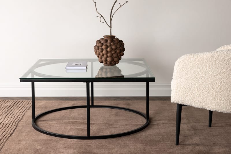 Skanör Sofabord 90x90x42 cm - Sort - Møbler - Bord - Sofabord