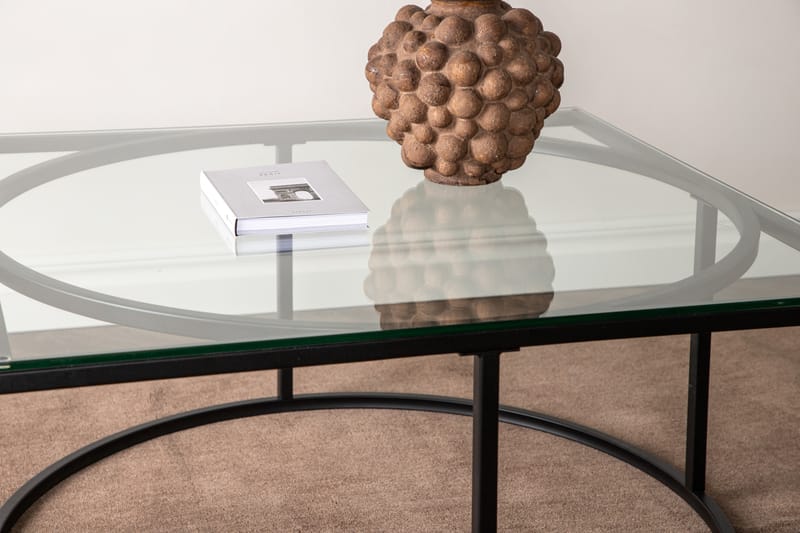 Skanör Sofabord 90x90x42 cm - Sort - Møbler - Bord - Sofabord