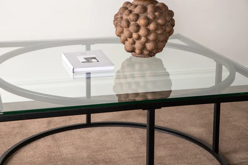 Skanör Sofabord 90x90x42 cm - Sort - Møbler - Bord - Sofabord