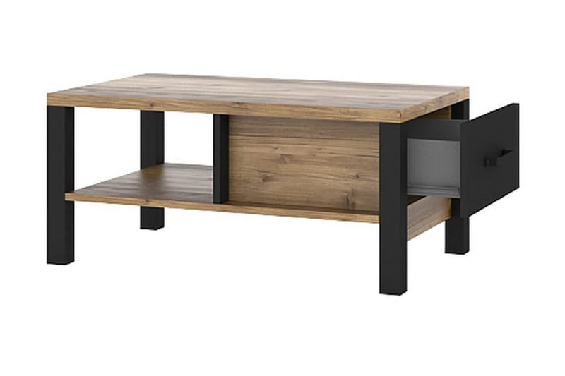 Skarebol Sofabord 90 cm - Svart/Tre/Natur - Møbler - Bord - Sofabord