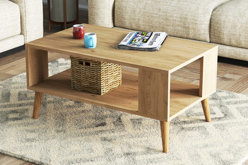 Skirshult Sofabord 90x54x90 cm - Eik - Møbler - Bord - Sofabord
