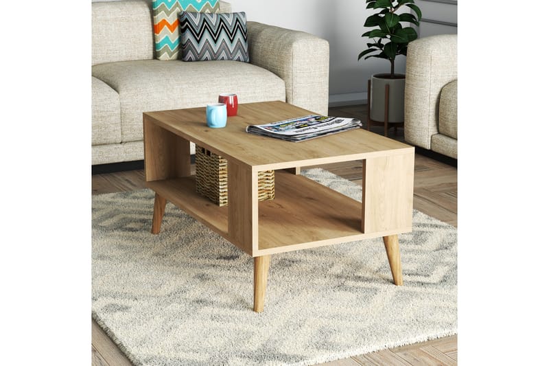 Skirshult Sofabord 90x54x90 cm - Eik - Møbler - Bord - Sofabord