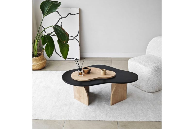 Sofabord Smeltet Svart / Sudamaleik - Svart / Sudamaleik - Møbler - Bord - Sofabord