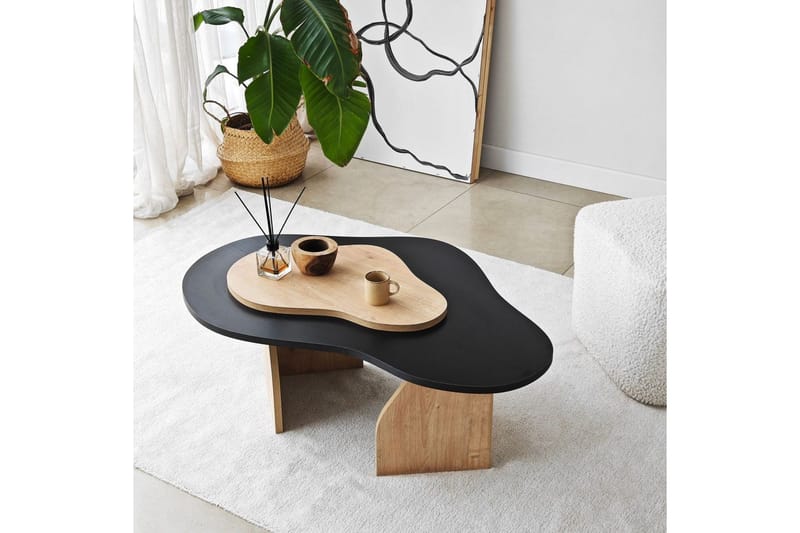 Sofabord Smeltet Svart / Sudamaleik - Svart / Sudamaleik - Møbler - Bord - Sofabord