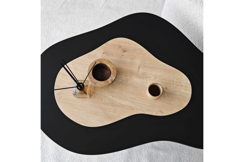 Sofabord Smeltet Svart / Sudamaleik - Svart / Sudamaleik - Møbler - Bord - Sofabord