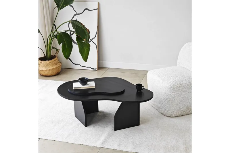 Sofabord Smeltet Svart - Svart - Møbler - Bord - Sofabord