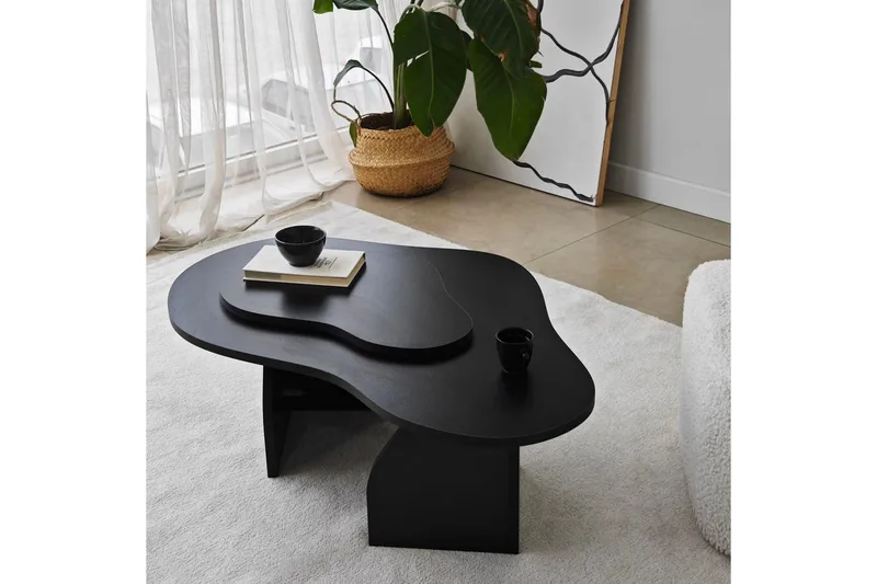 Sofabord Smeltet Svart - Svart - Møbler - Bord - Sofabord