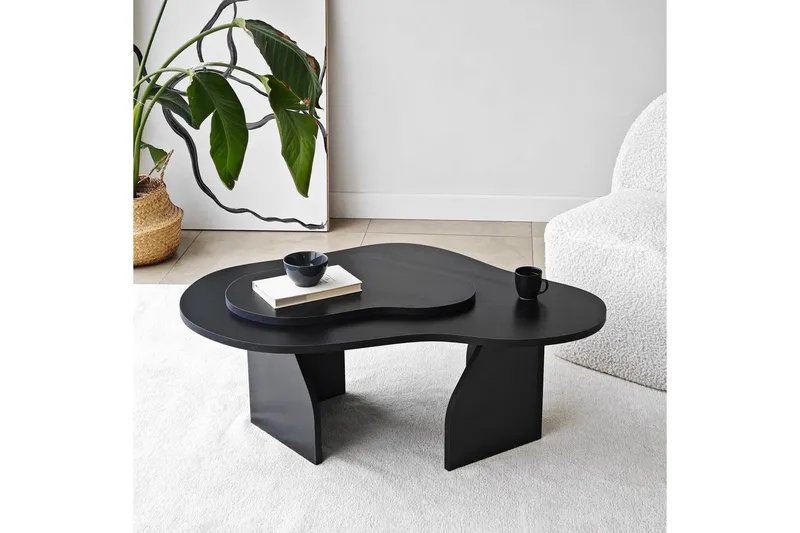 Sofabord Smeltet Svart - Svart - Møbler - Bord - Sofabord