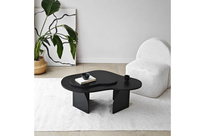 Sofabord Smeltet Svart - Svart - Møbler - Bord - Sofabord