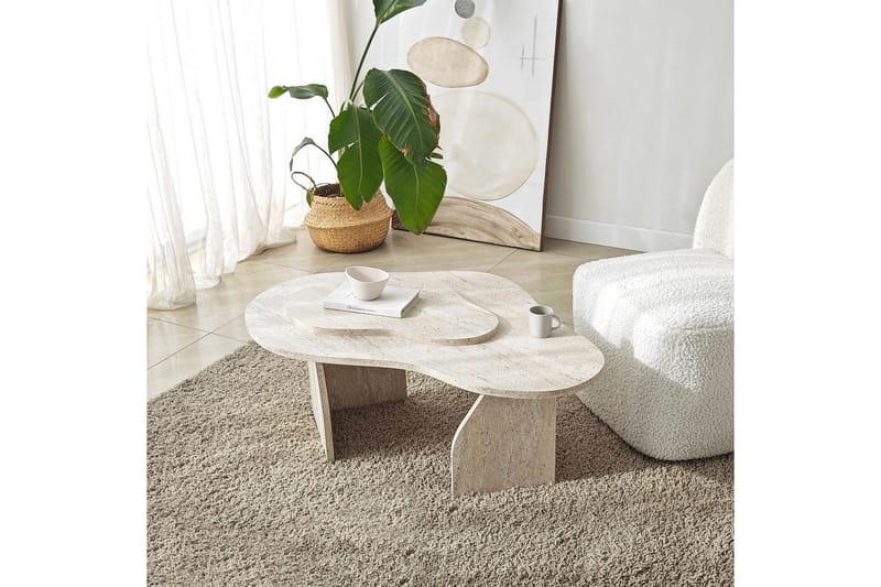 Sofabord Smeltet Travertin - Travertin - Møbler - Bord - Sofabord