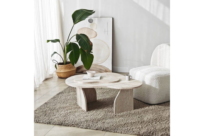 Sofabord Smeltet Travertin - Travertin - Møbler - Bord - Sofabord