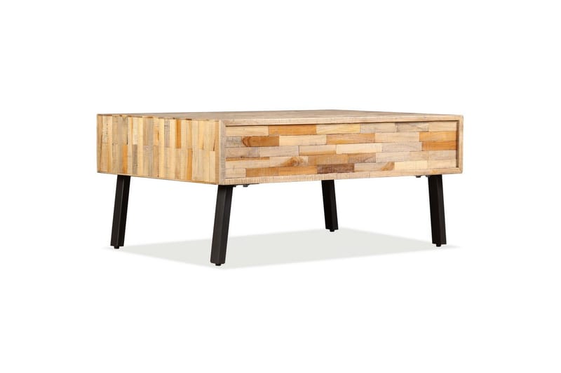 Sofabord gjenvunnet heltre teak 90x65x40 cm - Resirkulert Tre - Sofabord