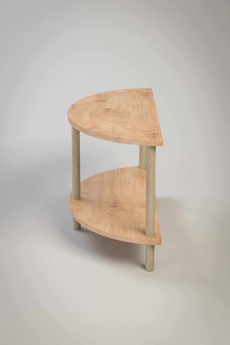 Sofabord Hanah Home Peka Cube (60 x 42 x 30 cm) Sapphire Oak - Sapphire Oak - Møbler - Bord - Sofabord