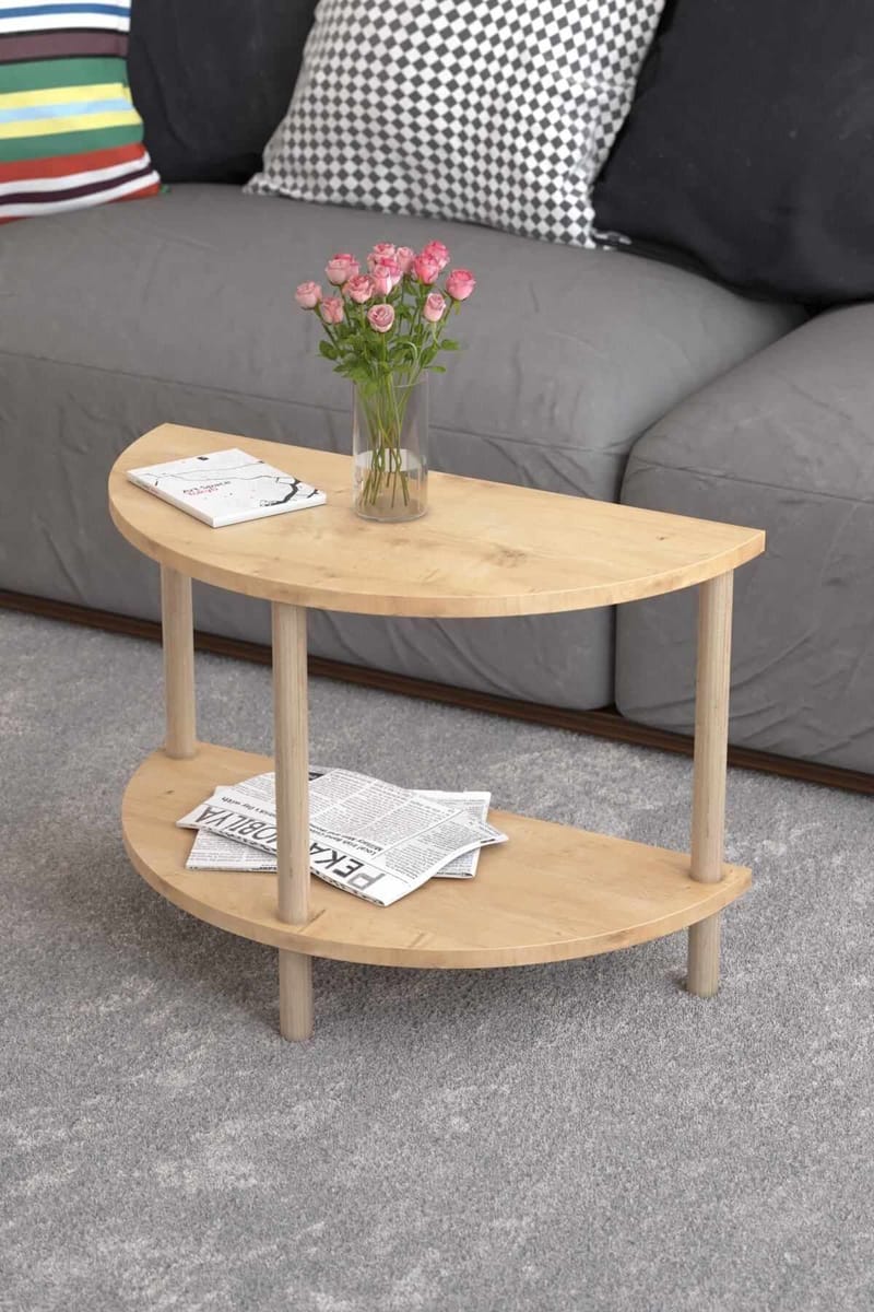 Sofabord Hanah Home Peka Cube (60 x 42 x 30 cm) Sapphire Oak - Sapphire Oak - Møbler - Bord - Sofabord