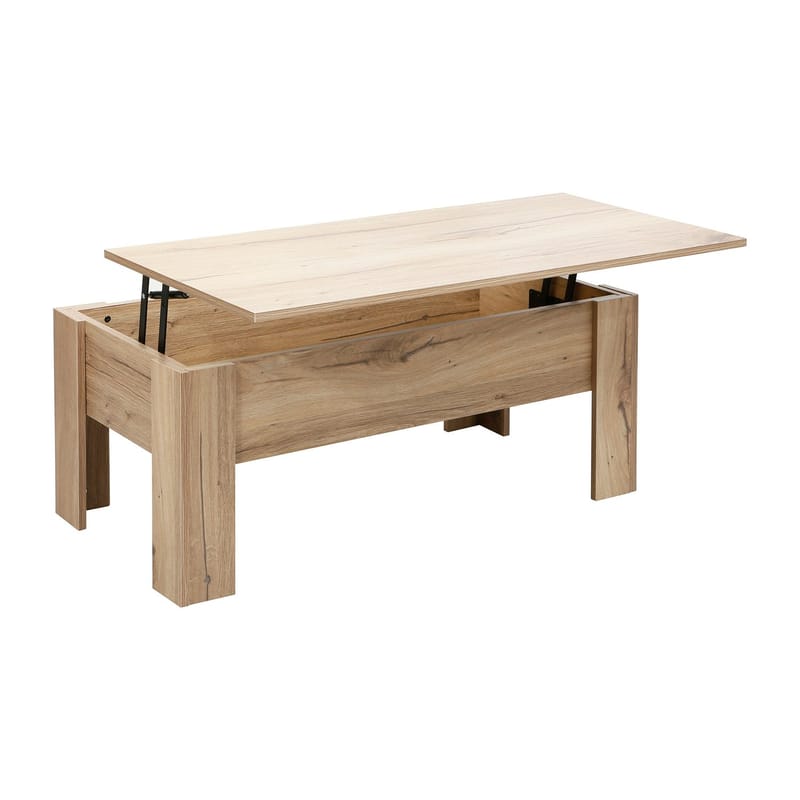 Sofabord HOME4YOU Hannes 100x50x42 cm rustikk melamin - Brun - Møbler - Bord - Sofabord