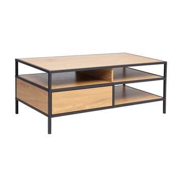 Sofabord HOME4YOU Hedvig med en skuff 100x50x40 cm ask/svart - Ask/svart - Møbler - Bord - Sofabord