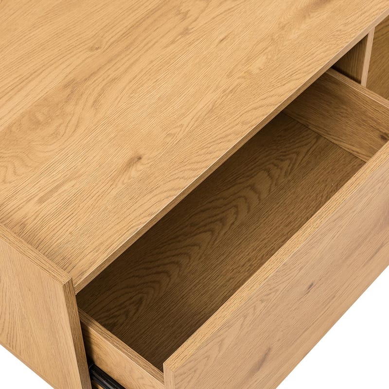 Sofabord HOME4YOU Sacha 120x60x35 cm melamin med eikebark - Melamin med eikebark - Møbler - Bord - Sofabord