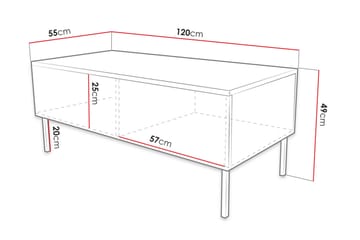 Sofabord - Hvit - Møbler - Bord - Sofabord
