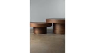 Sofabord Malvik 30 cm / Ø70 cm - Valnøtt - Møbler - Bord - Sofabord