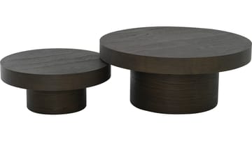 Sofabord Malvik 41 cm / Ø98 cm - Brunlakkert eik - Møbler - Bord - Sofabord