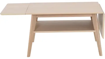 Sofabord Hovden med Klaff & Hylle - Hvitpigmentert - Møbler - Bord - Sofabord - Sofabord med oppbevaring